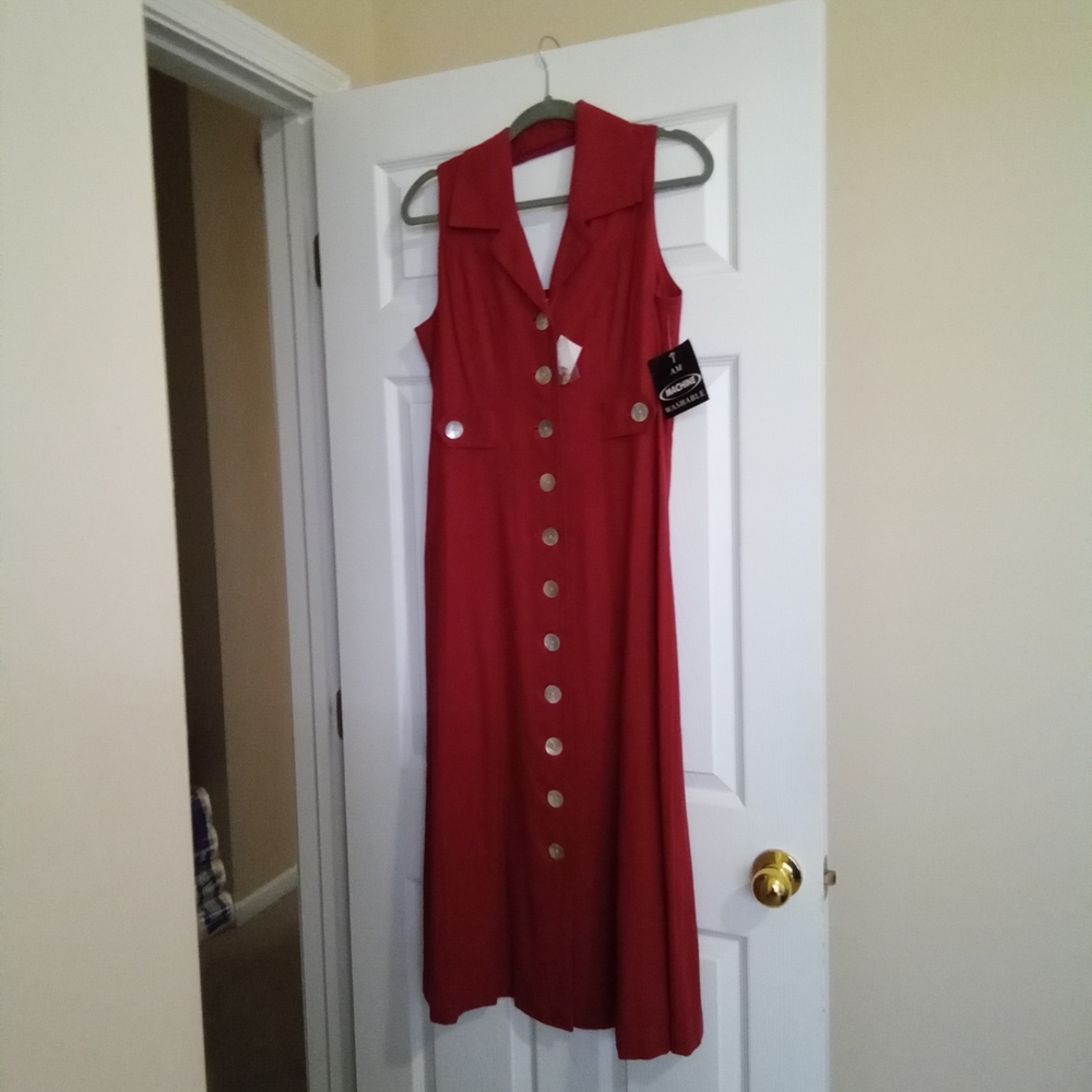 Fashion Bug Red Sleeveless Maxi Dress